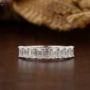 1.31+ Carat Emerald Cut Diamond Ring, Engagement Ring, Wedding Ring, E Color, VVS2-VS2 Clarity