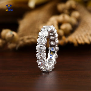 4.32+ Carat Oval Cut Diamond Ring, Full Eternity Band, Engagement Ring, Wedding Ring, E Color, VVS2-VS2 Clarity