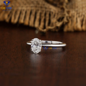1.00+ Carat Oval Brilliant Cut Diamond Ring, Engagement Ring, Wedding Ring, E Color, VVS2-VS2 Clarity