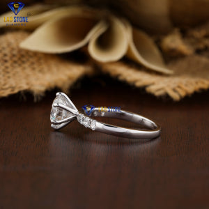 2.348+ Carat Round Cut Diamond Ring, Engagement Ring, Wedding Ring, E Color, VVS2-VS2 Clarity