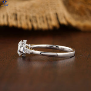 1.346+ Carat Round & Baguette Cut Diamond Ring, Engagement Ring, Wedding Ring, E Color, VVS2-VS2 Clarity