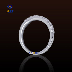 0.49+ Carat Round Brilliant Cut Diamond Ring,Half Eternity Band, Engagement Ring, Wedding Ring, E Color, VVS2-VS2 Clarity