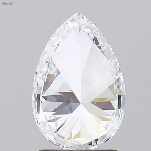 1.43ct Labgrown Diamonds, Pear, HPHT Diamond, Colour D, Clarity VS1, Labstonejewel