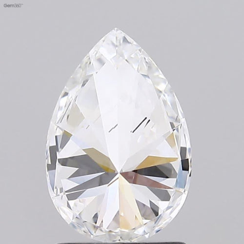 1.20ct Labgrown Diamonds, Pear, HPHT Diamond, Colour E, Clarity SI1, Labstonejewel