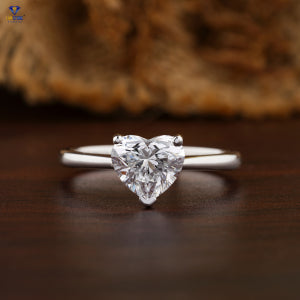 1.70+ Carat Heart Cut Diamond Ring, Engagement Ring, Wedding Ring, E Color, VVS2-VS2 Clarity