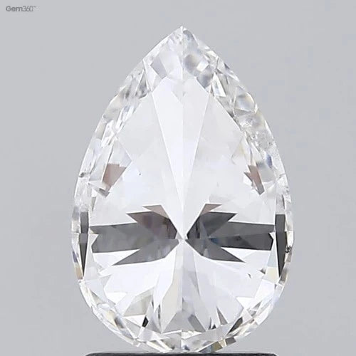 0.96ct Labgrown Diamonds, Pear, CVD Diamond, Colour F, Clarity VS1, Labstonejewel