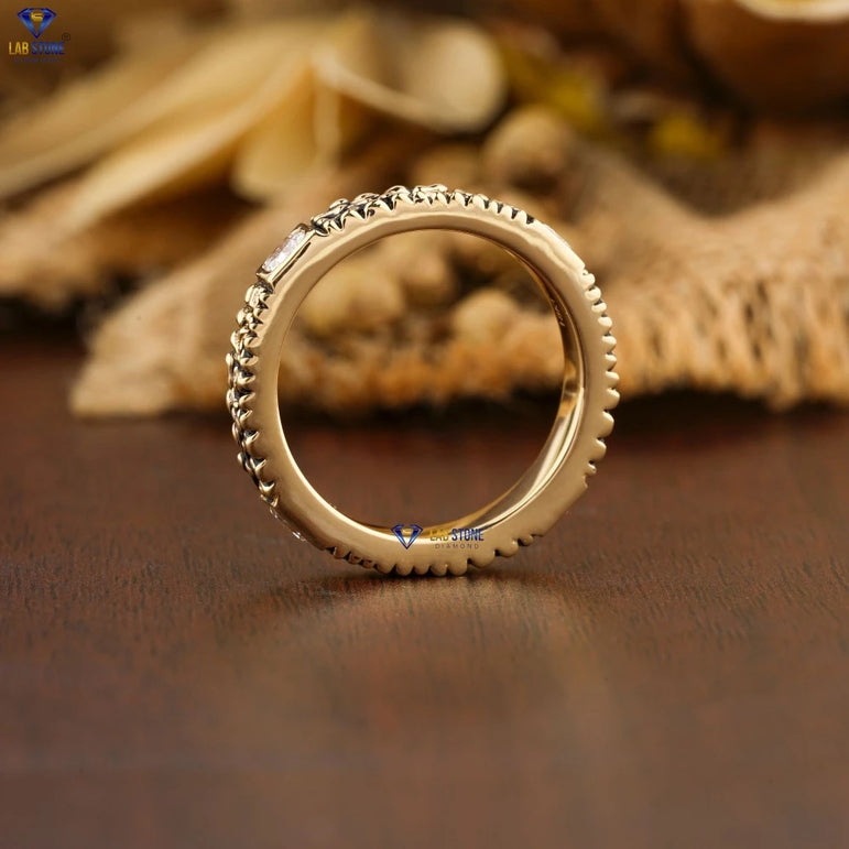 0.756+ Carat F.G.Baguette & Cushion Cut  Diamond Ring, Engagement Ring, Wedding Ring, E Color, VVS2-VS2 Clarity