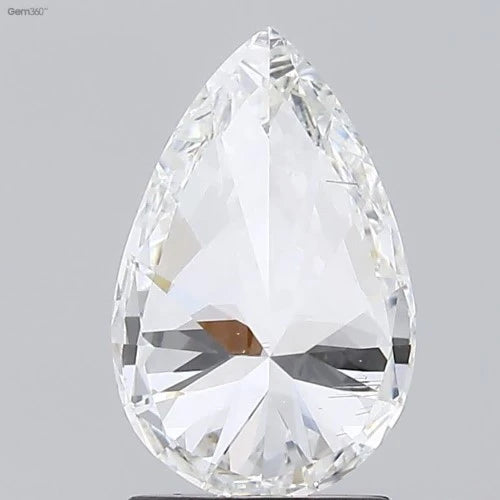 0.91ct Labgrown Diamonds, Pear, HPHT Diamond, Colour H, Clarity SI1, Labstonejewel