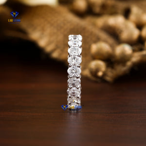 2.62+ Carat Oval Cut Diamond Ring, Full Eternity Band, Engagement Ring, Wedding Ring, E Color, VVS2-VS2 Clarity