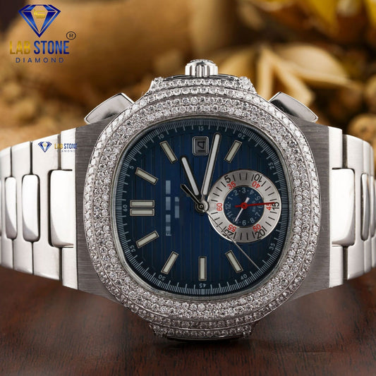 2.57 TDW Round Brilliant Cut Diamond | Diamond Watch | Moissanite Diamond | Luxury Watch