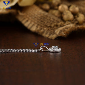 0.318 + Carat Round Brilliant Cut Diamond Pendant With Chian , White Gold, Engagement Pendant, Wedding Pendant, E Color, VVS2-VS2 Clarity