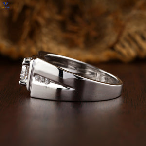 1.31+ Carat Round Cut Diamond Ring, Engagement Ring, Wedding Ring, E Color, VVS2-VS2 Clarity