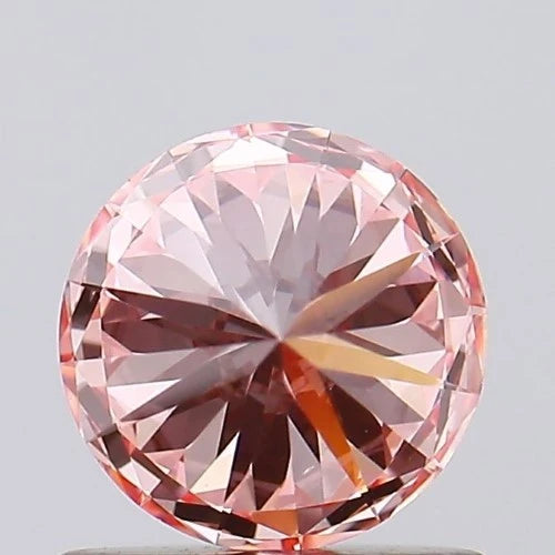 0.91ct Labgrown Diamonds, Round , HPHT Diamond, Colour Fancy Intense Pink, Clarity SI1, Labstonejewel