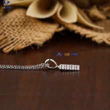 0.08 + Carat Round Brilliant Cut Diamond Pendant With Chian, White Gold, Engagement Pendant, Wedding Pendant, E Color, VVS2-VS2 Clarity