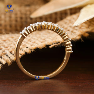1.25+ Carat Round Brilliant Cut Diamond Ring,Half Eternity Band, Engagement Ring, Wedding Ring, E Color, VVS2-VS2 Clarity