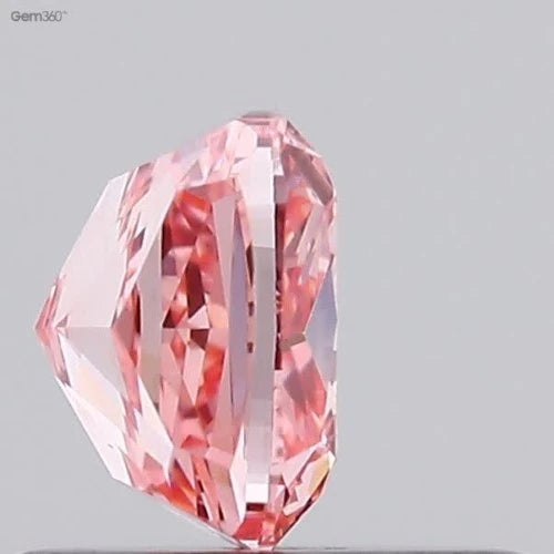 0.64ct Labgrown Diamonds, Cushion, CVD Diamond, Colour Fancy Vivid Pink, Clarity VS2, Labstonejewel