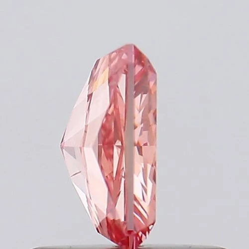 0.61ct Labgrown Diamonds, Radiant, CVD Diamond, Colour Fancy Vivid Pink, Clarity SI1, Labstonejewel