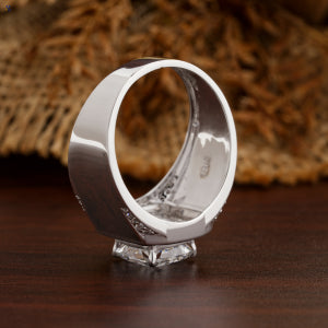 3.31+ Carat Cushion & Round Cut Diamond Ring, Men's Ring, Engagement Ring, Wedding Ring, E Color, VVS2-VS2 Clarity