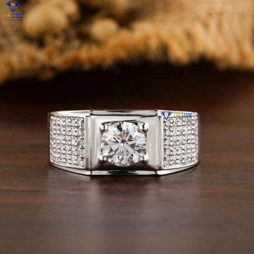 1.37+ Carat Round Cut  Diamond Ring, Engagement Ring, Wedding Ring, E Color, VVS2-VS2 Clarity