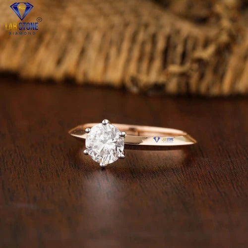 0.50 + Carat Round Cut Diamond Ring, Engagement Ring, Wedding Ring, E Color, VVS2-VS2 Clarity