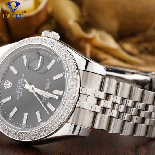 1.72 TDW Round Brilliant Cut Diamond | Diamond Watch | Moissanite Diamond | Luxury Watch