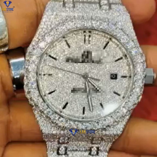 27.85 TDW Round Brilliant Cut Diamond | Diamond Watch | Moissanite Diamond | Luxury Watch