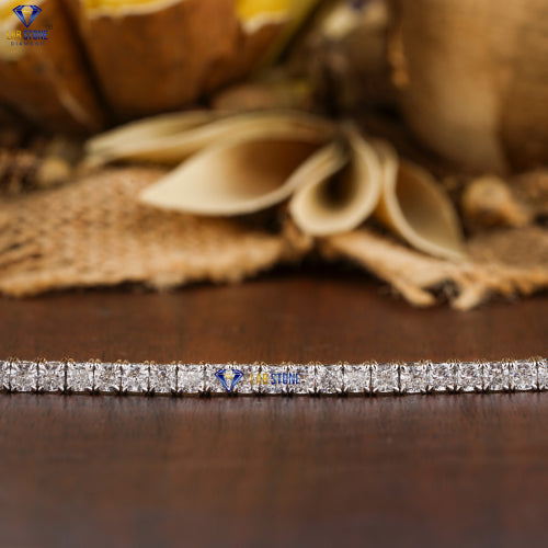 6.60+ Carat Cushion Cut Diamond Tennis Bracelet, Engagement Bracelet, Wedding Bracelet, E Color, VVS2-VS2 Clarity