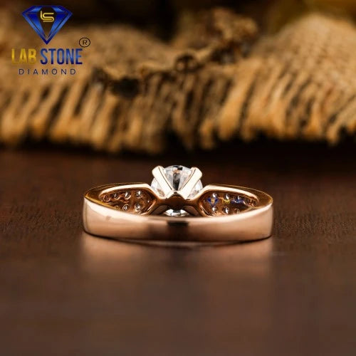1.298+ Carat Round Cut Diamond Ring, Engagement Ring, Wedding Ring, E Color, VVS2-VS2 Clarity