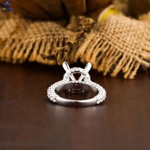0.45+ Carat Round Cut Diamond Ring, Engagement Ring, Wedding Ring, E Color, VVS2-VS2 Clarity