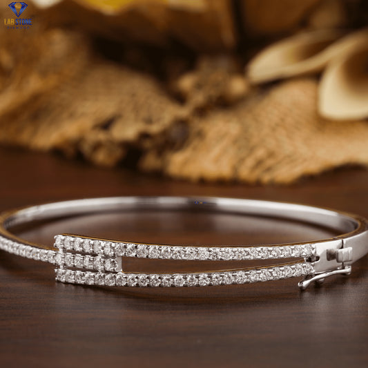 1.13 + Carat Round Brilliant Cut Diamond, Diamond Bracelet , White Gold ,  Engagement Bracelet, Wedding Bracelet, E Color, VVS2-VS2 Clarity