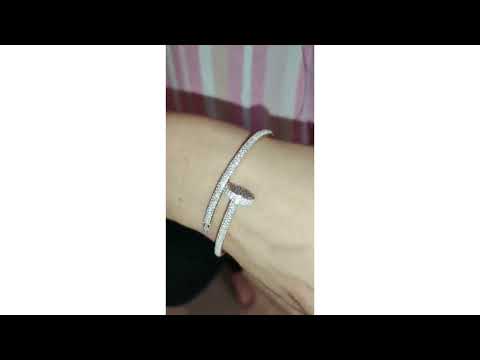 2.837 + Carat Round Cut Diamond Bracelet, Yellow Gold, Engagement Bracelet, Wedding Bracelet, E Color, VVS2-VS2 Clarity