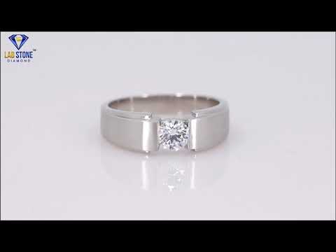 1.00+ Carat Round Brilliant Cut Diamond Ring, Men Ring, Engagement Ring, Wedding Ring, E Color, VVS2-VS2 Clarity